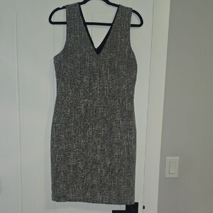 Banana Republic Black and Gray Mini Dress